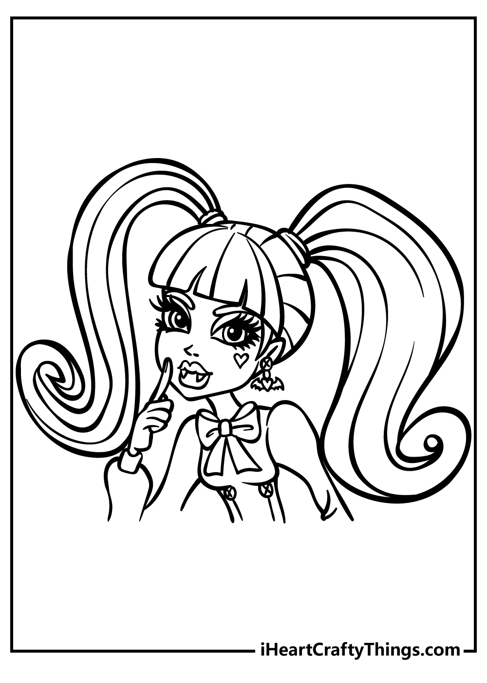 monster high coloring sheets printable