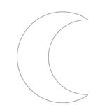 Moon Template Free Printable Coloring Page Childhood Magic