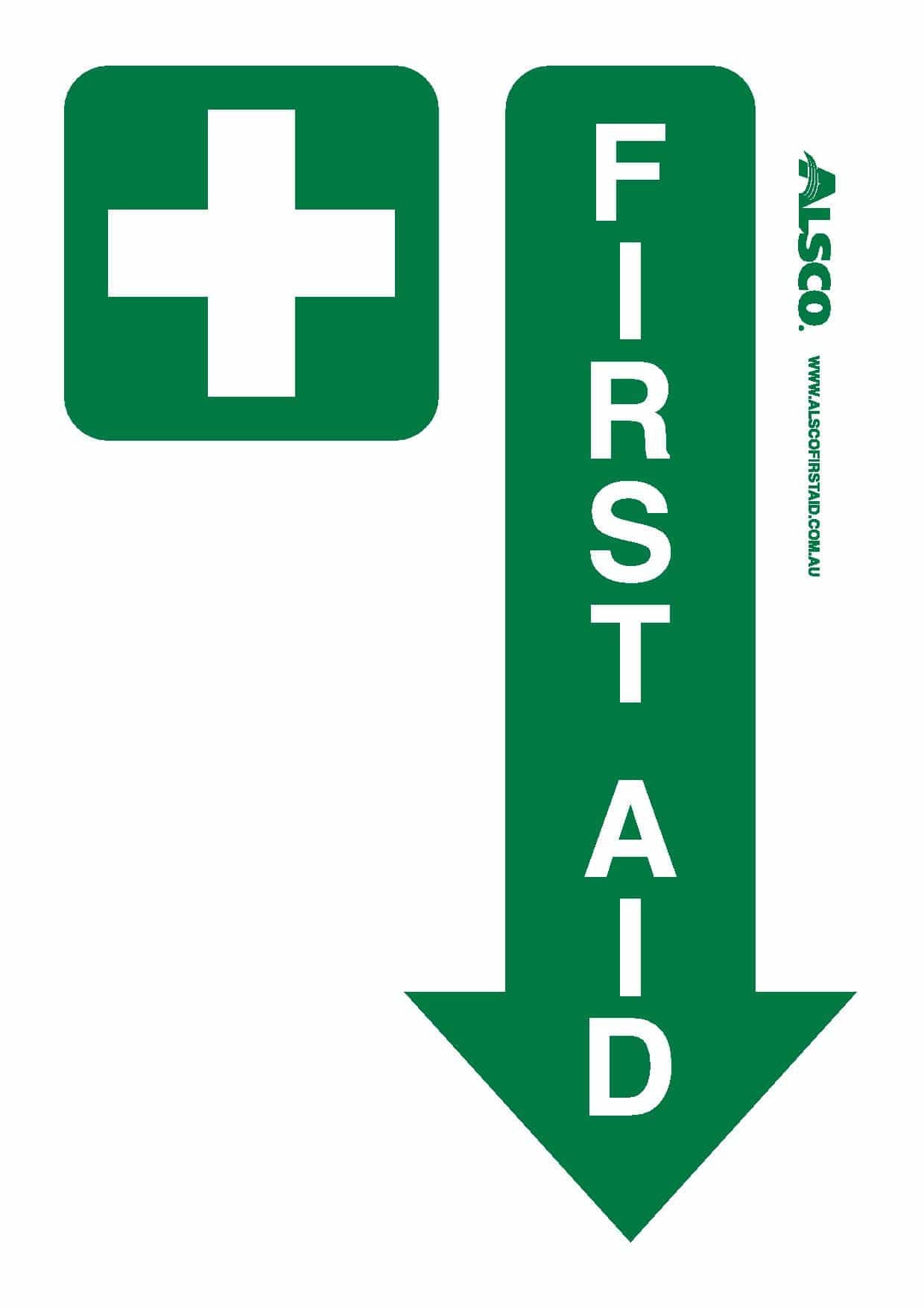 first aid sign printable