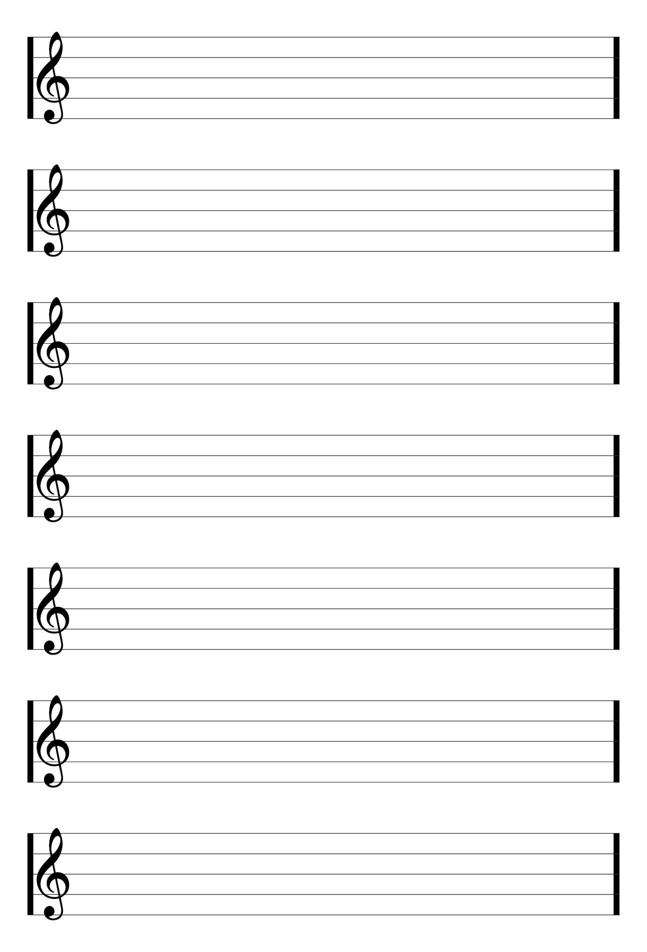 Music Sketchbook Printable Blank Sheet Music Paper And Lined Notes Manuscript Paper US Letter A4 Sizes Instant Download Music Staff PDF The Blanks