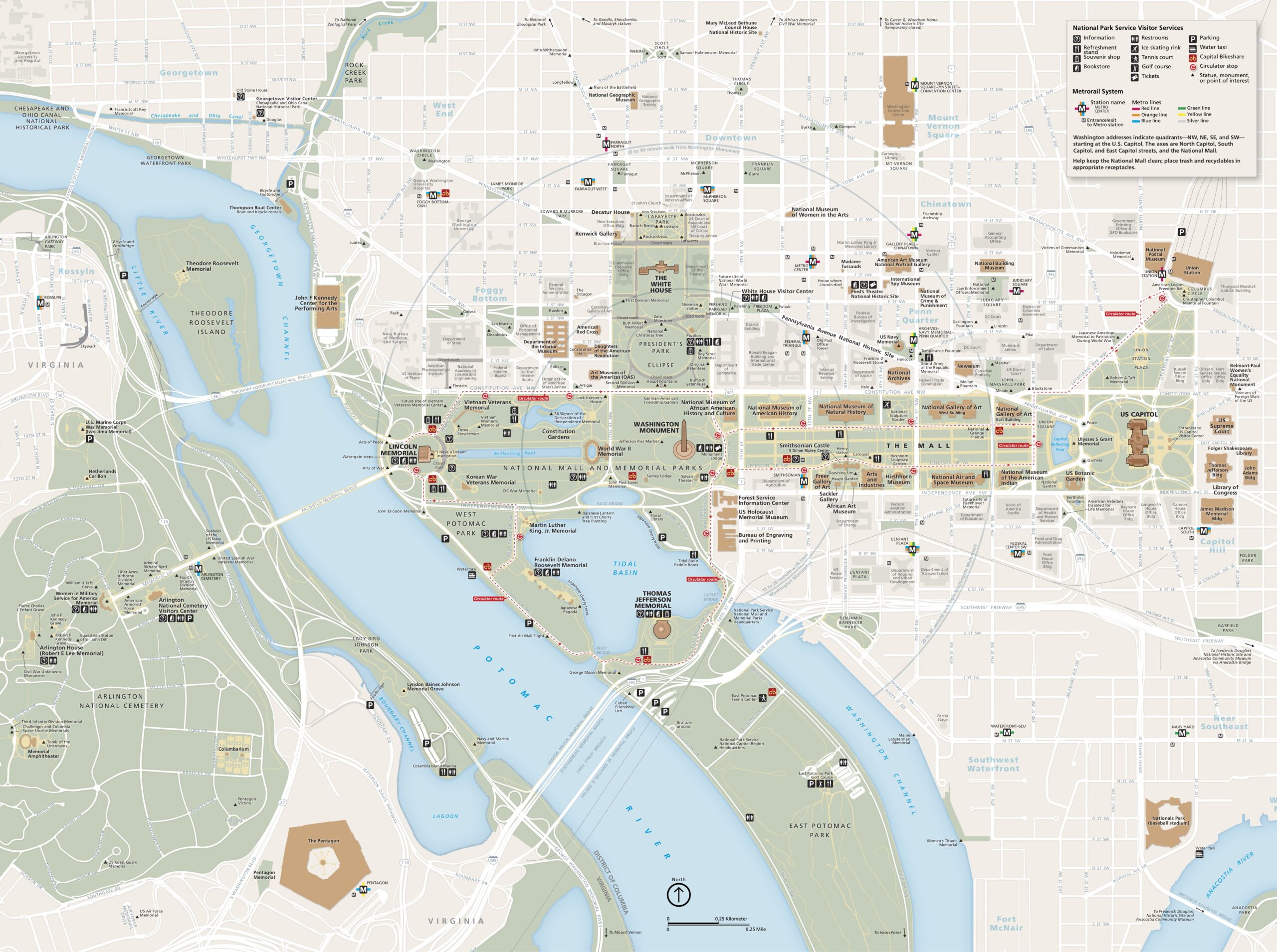 national mall map printable
