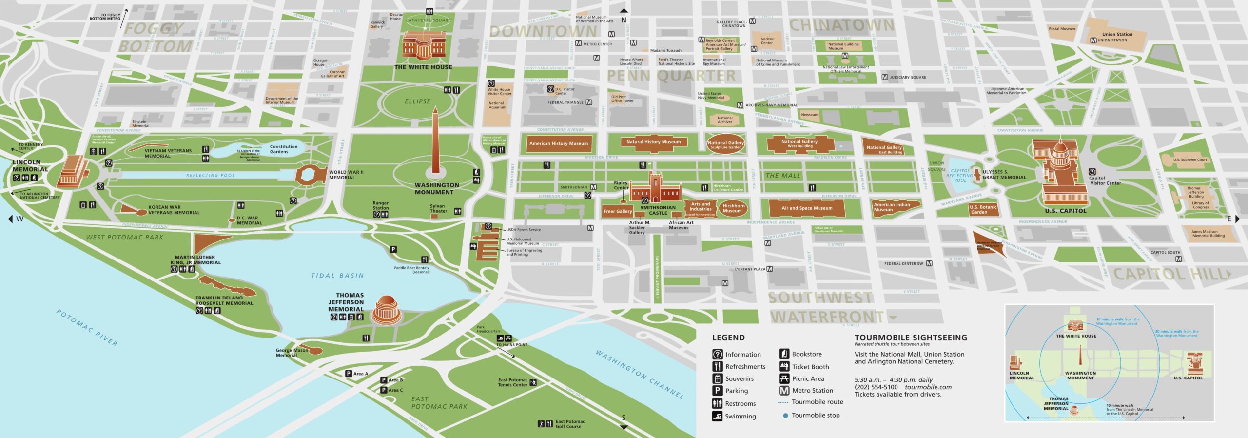 map of washington dc printable