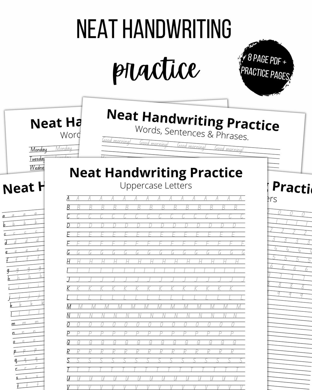 printable handwriting practice worksheets