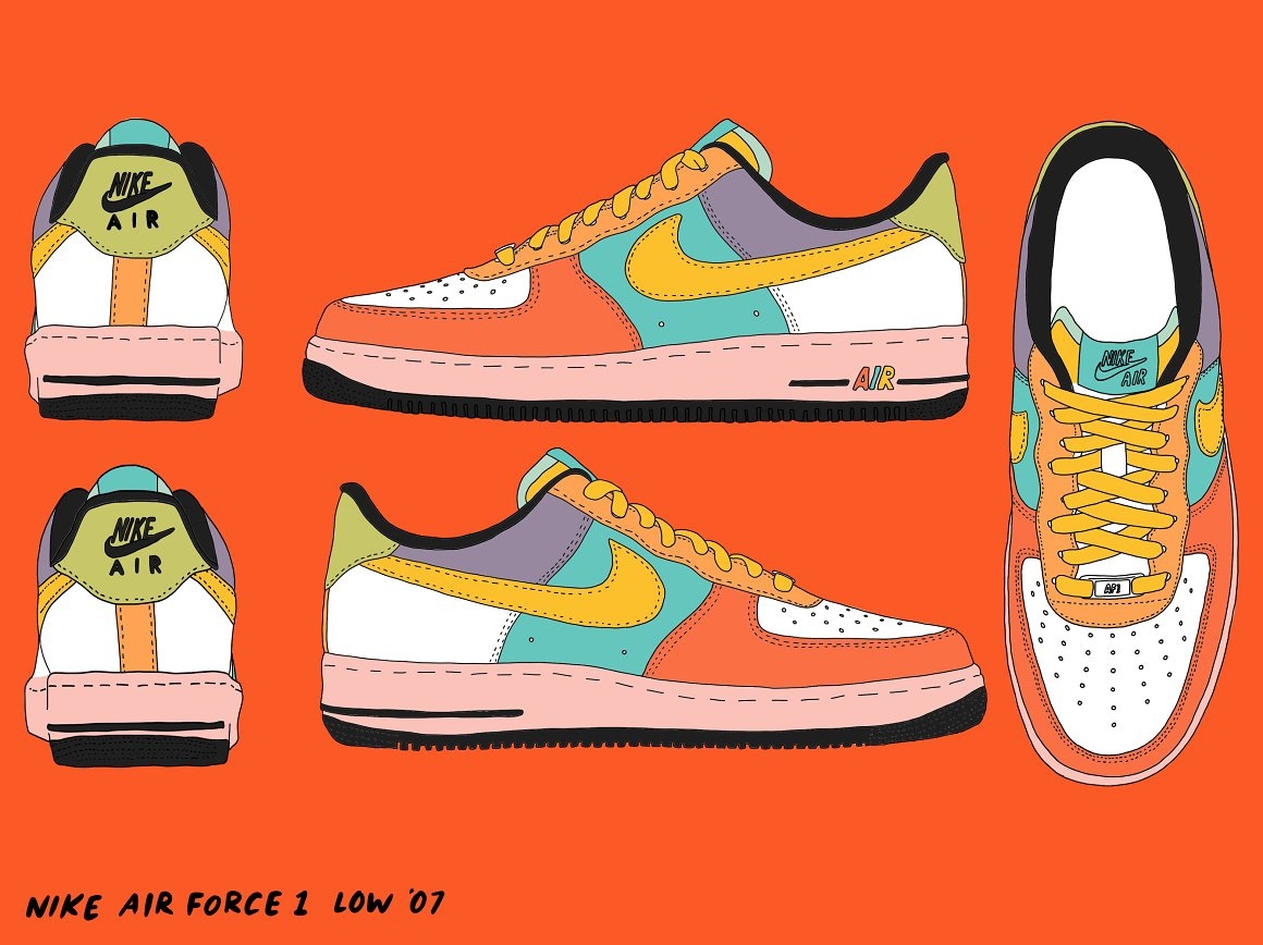 Nike Air Force 1 Low Blank Template By MOCK UP DESIGN On Dribbble