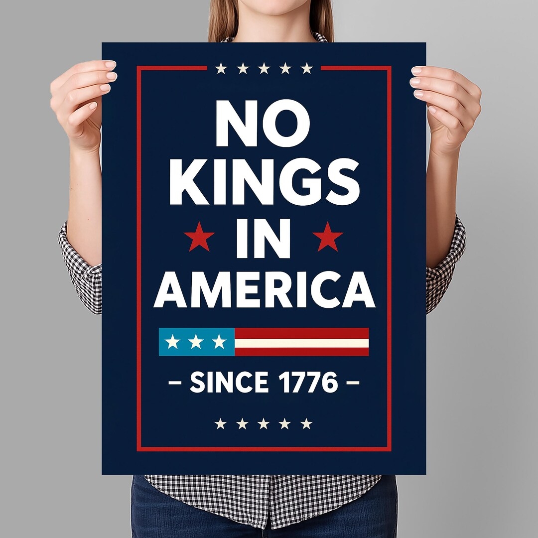 no kings signs printable
