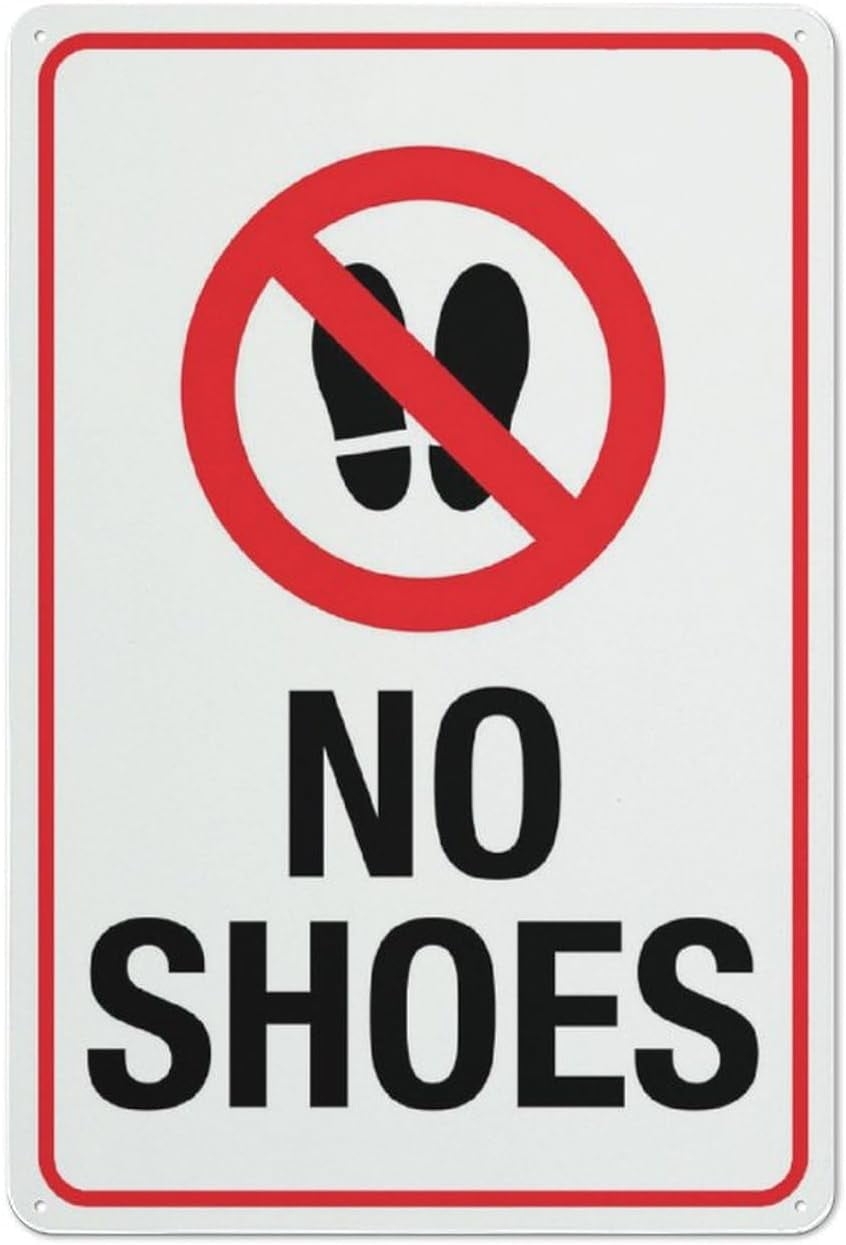 no shoes sign printable
