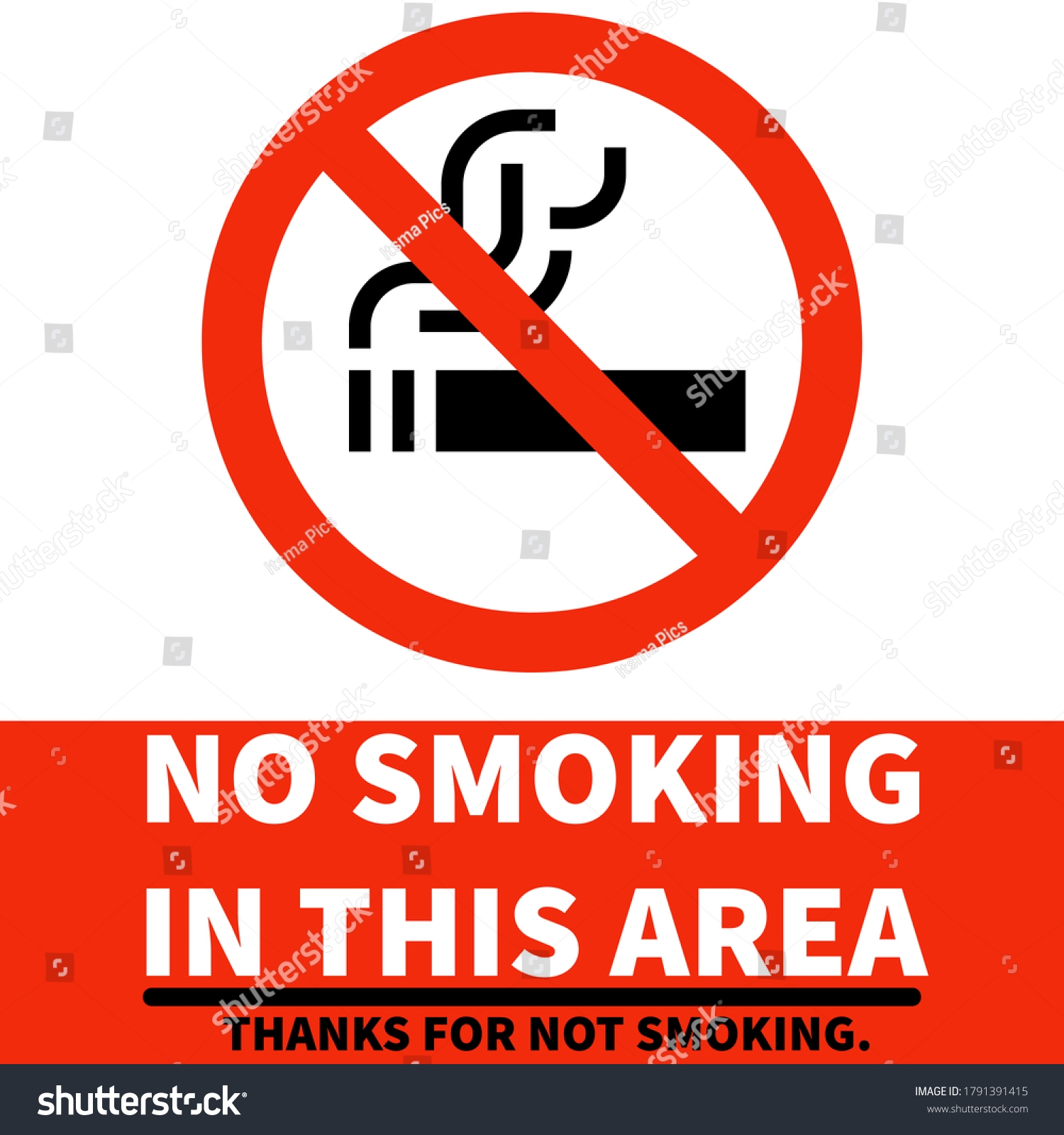 No Smoking Signage Regulations Area Free Stock Illustration 1791391415 Shutterstock