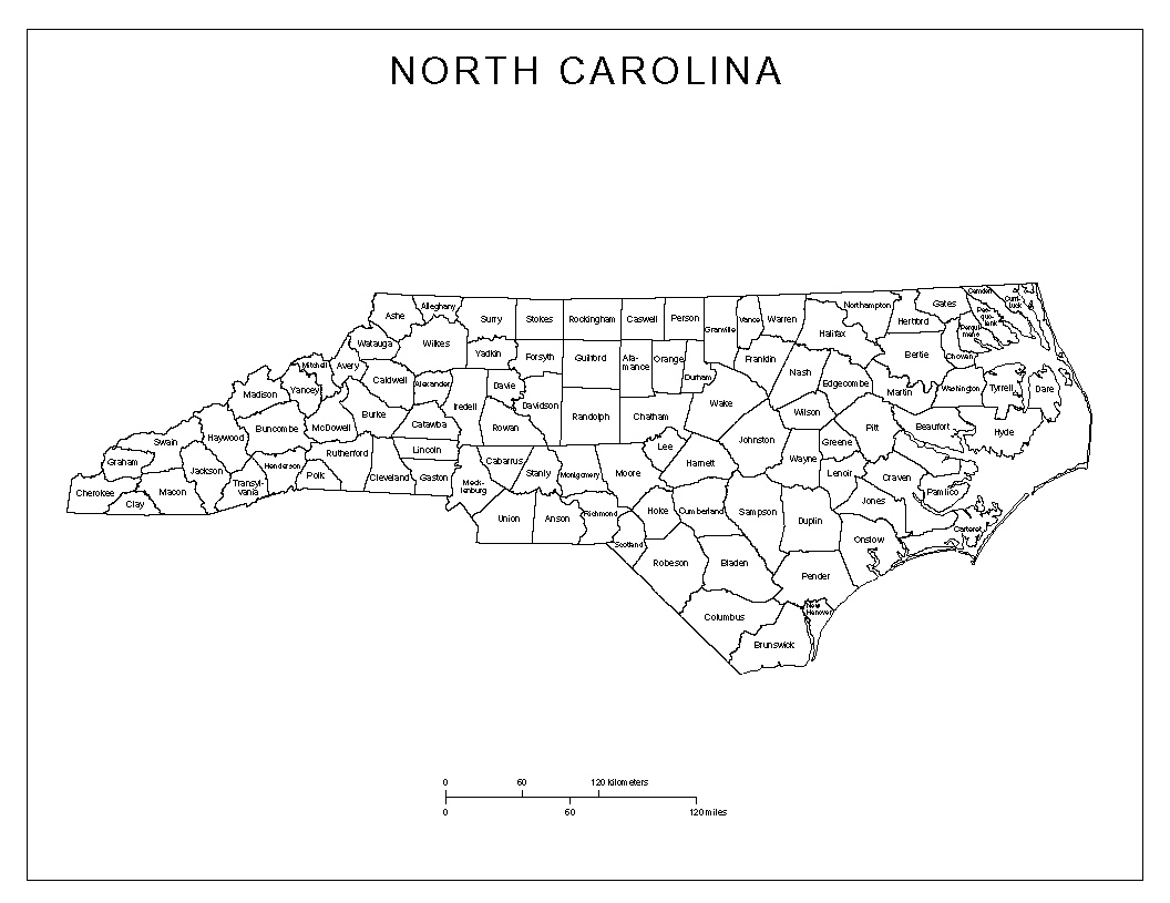 printable map of north carolina