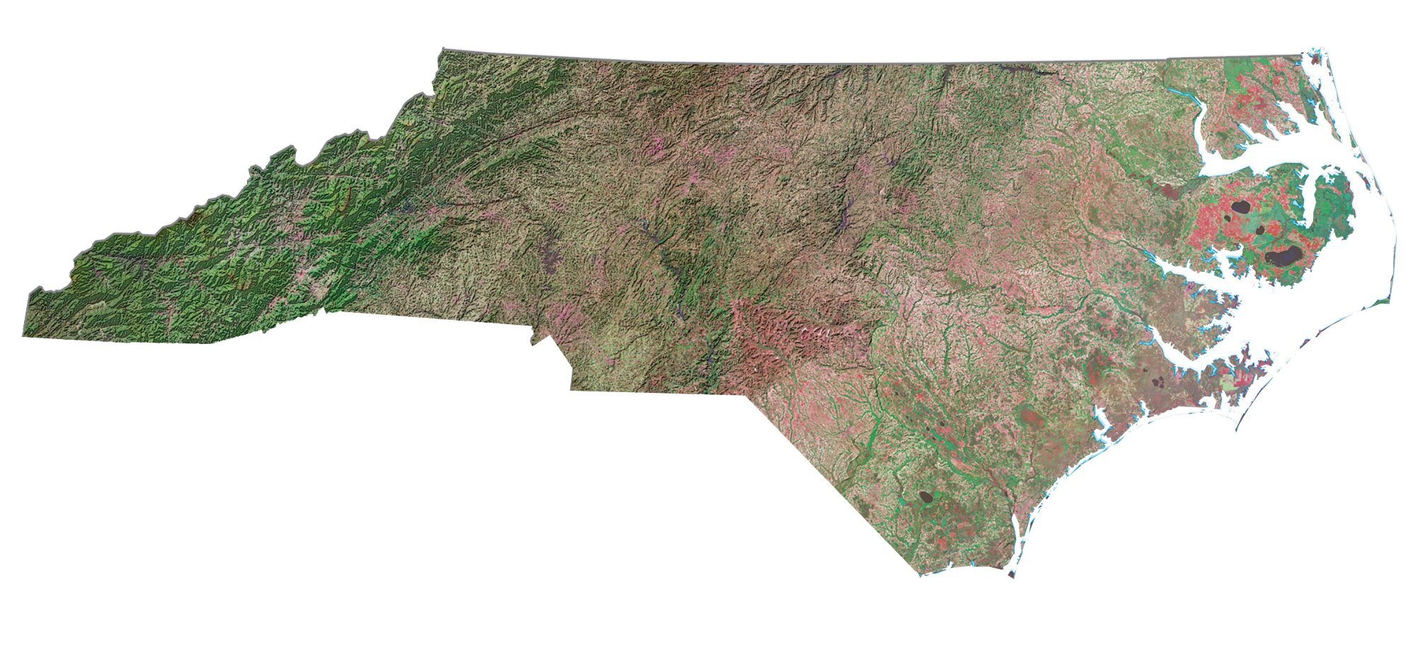printable nc map