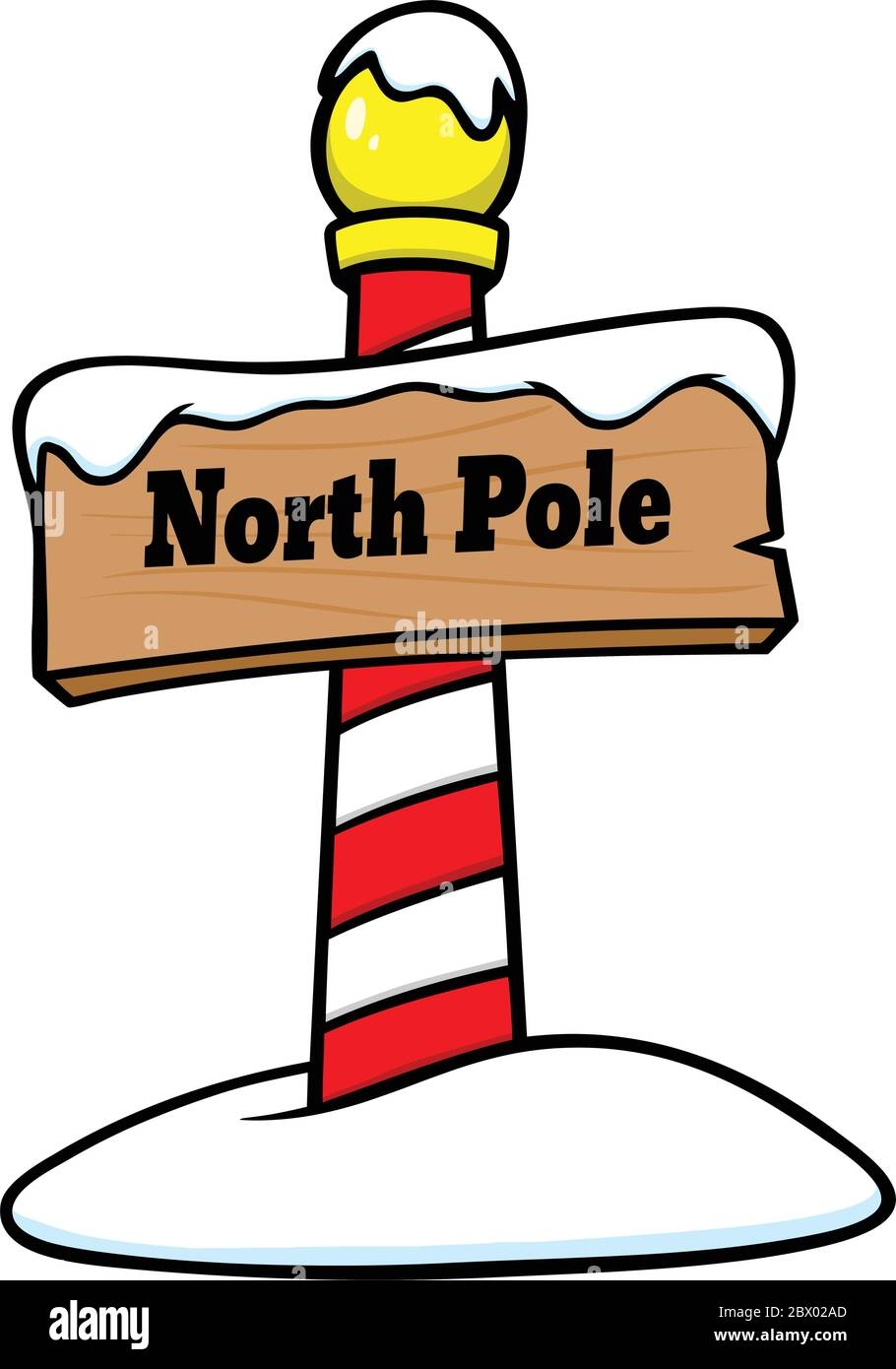 North Pole Sign An Illustration Of A North Pole Sign Stock Vector Image Art Alamy