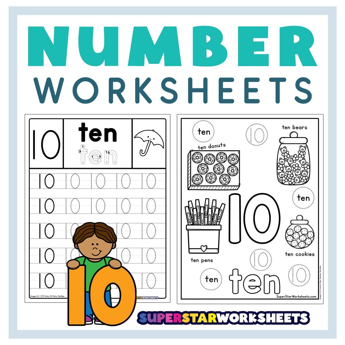 Number Worksheets Superstar Worksheets