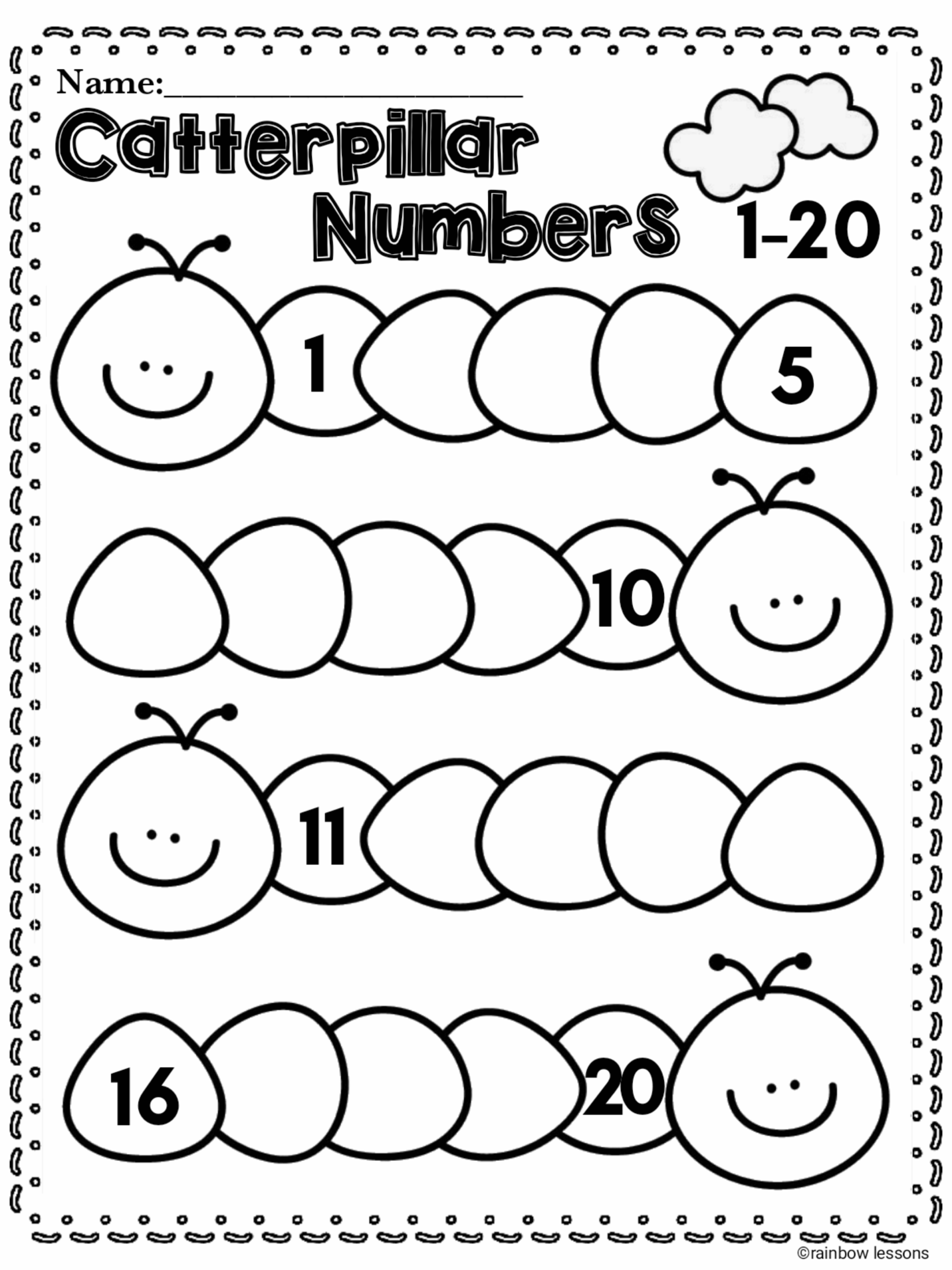 kindergarten printable math worksheets