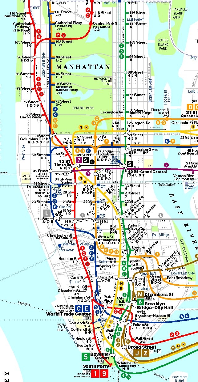 new york metro map printable