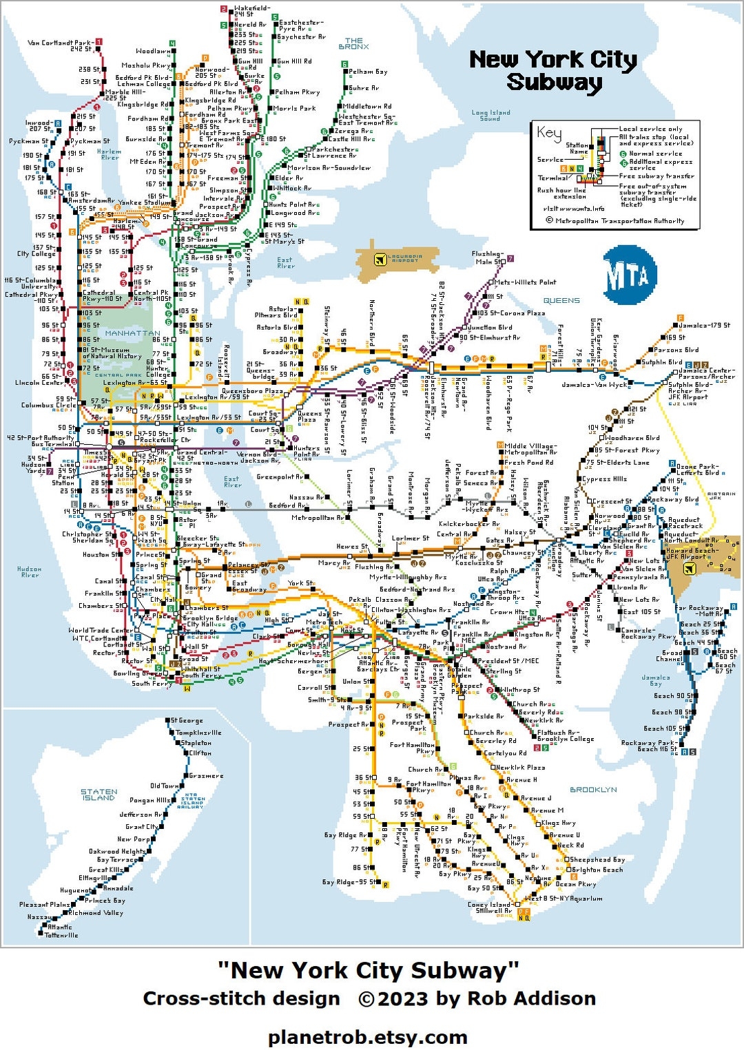 new york subway map printable