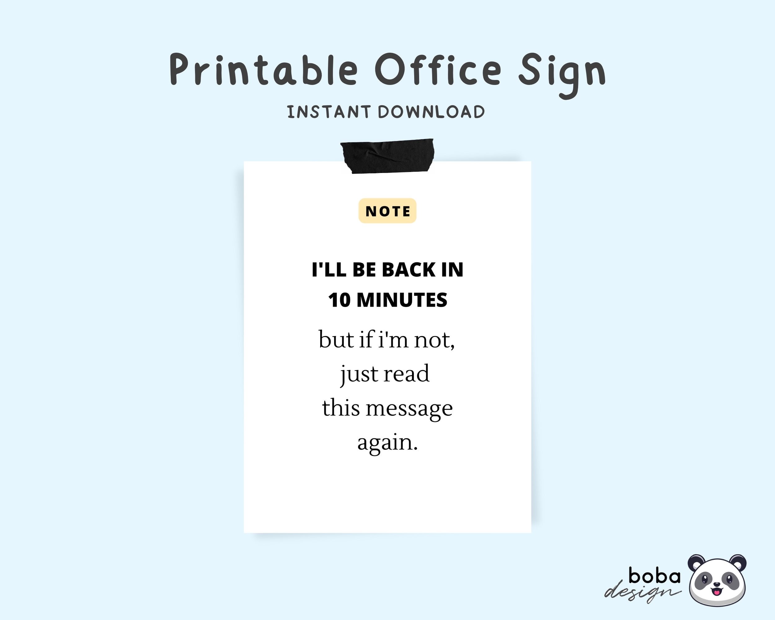 out office signs printable
