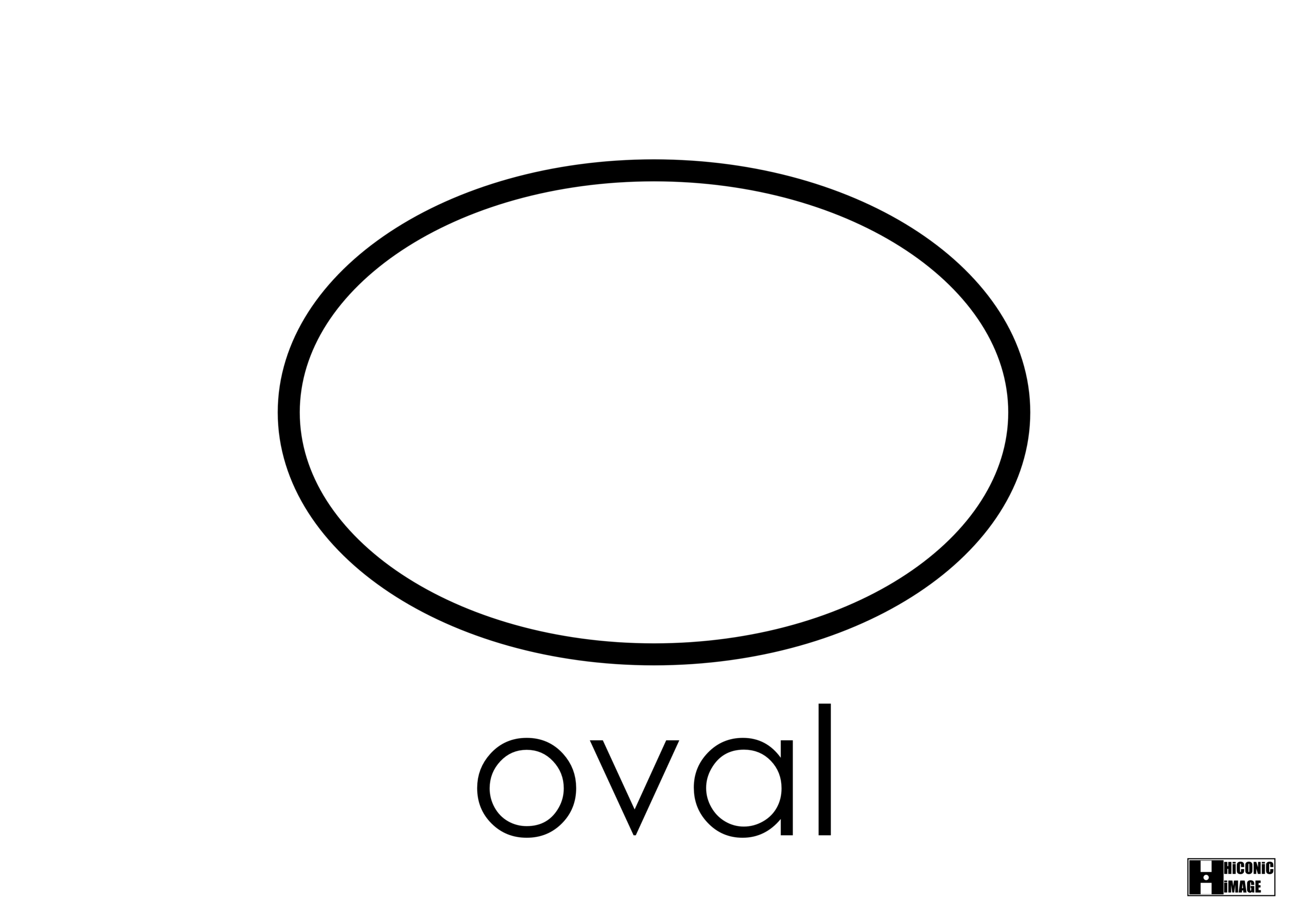 printable oval template