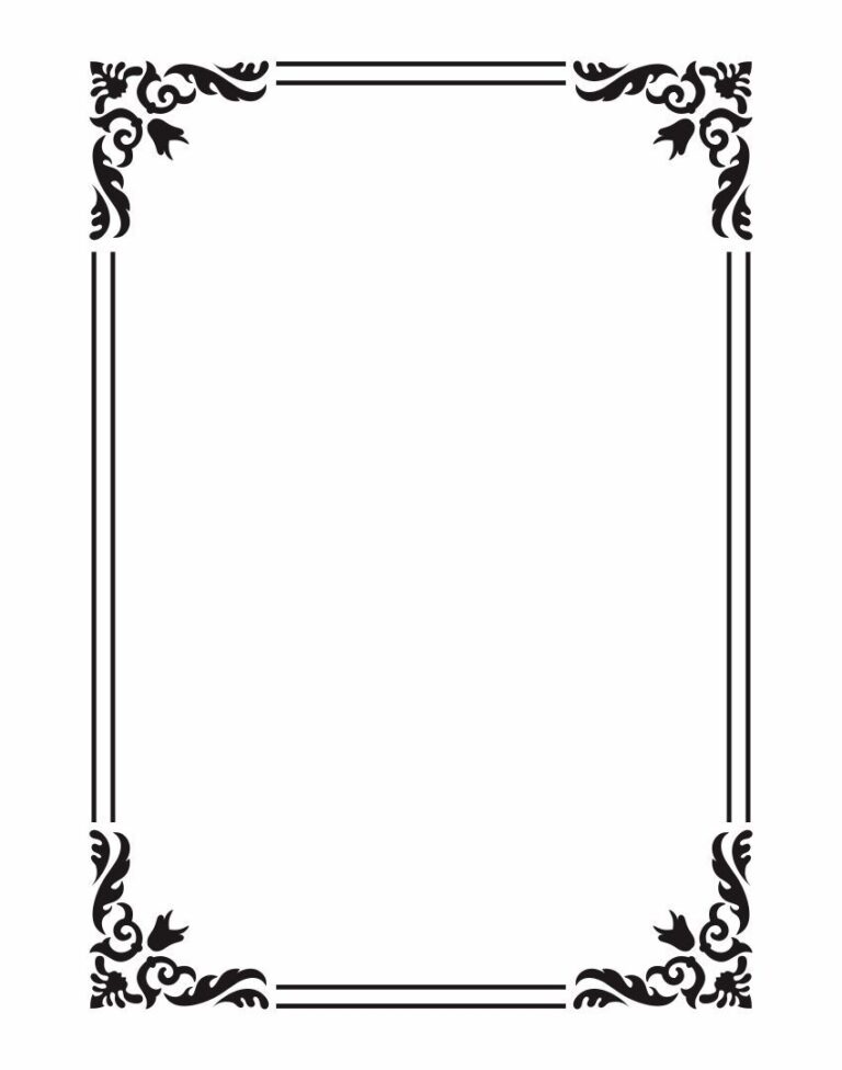 Paper Frame Template 10 Free PDF Printables Printablee
