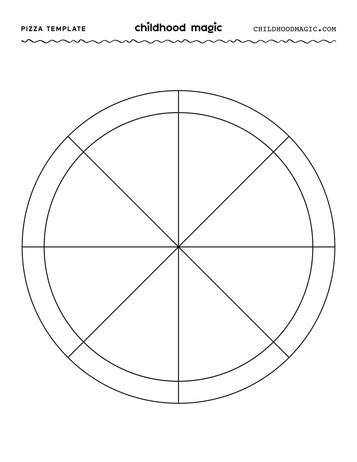 Paper Pizza Free Printable Template Childhood Magic
