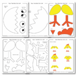 Paper Plate Baby Chick Craft Free PDF Template Daydream Into Reality