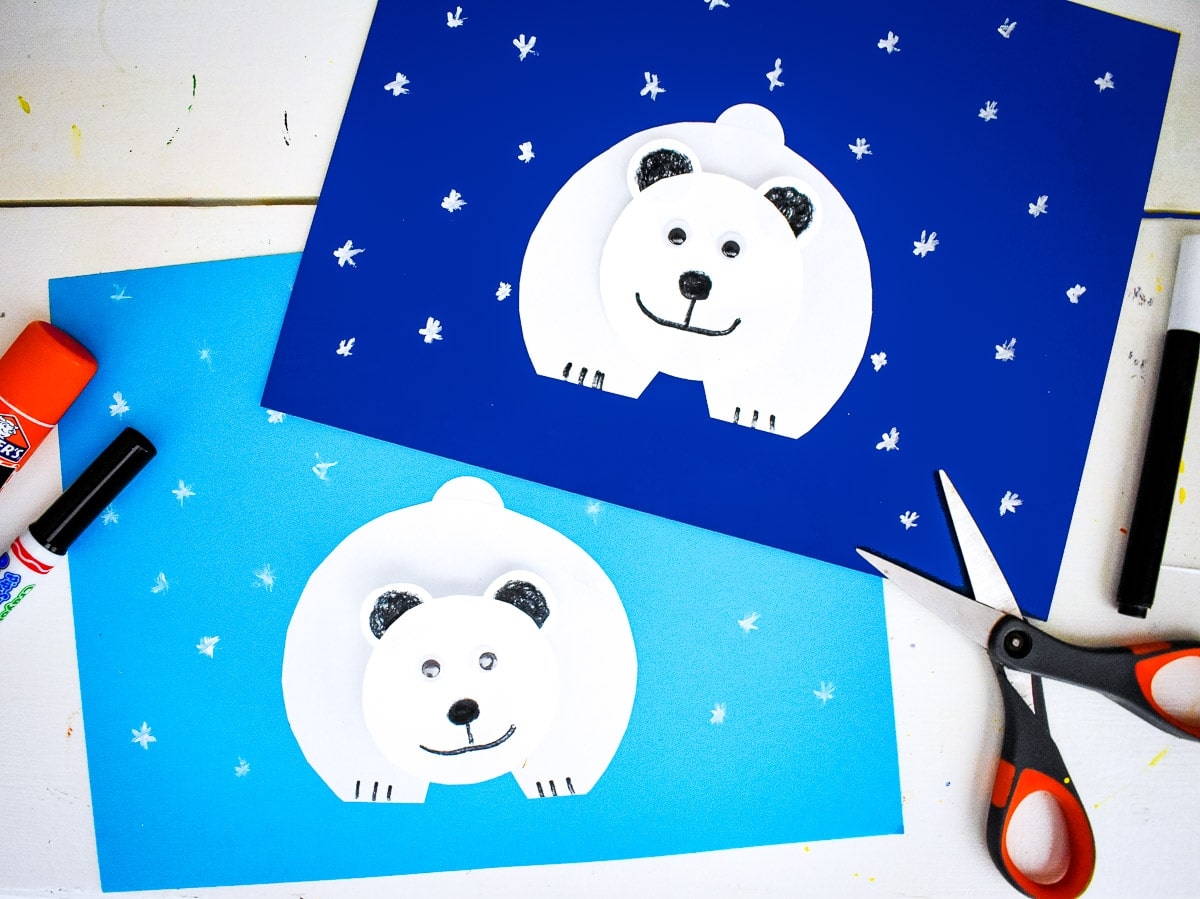 polar bear template printable