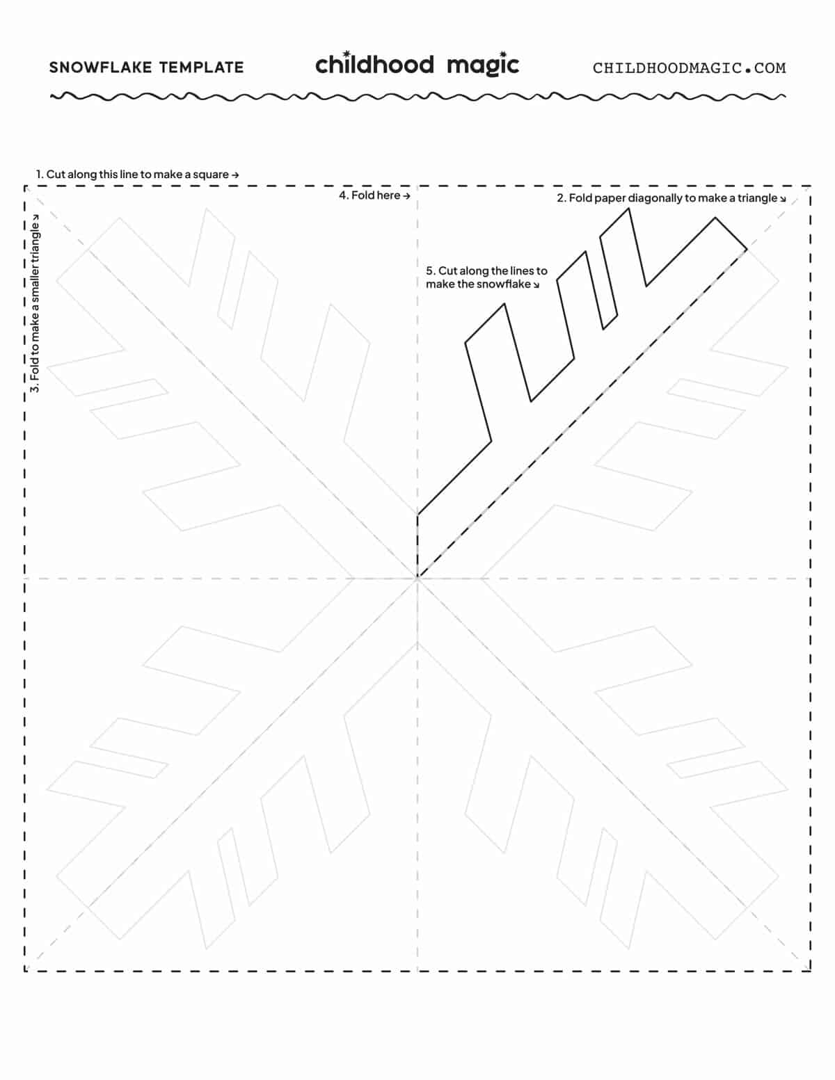 printable snowflakes template