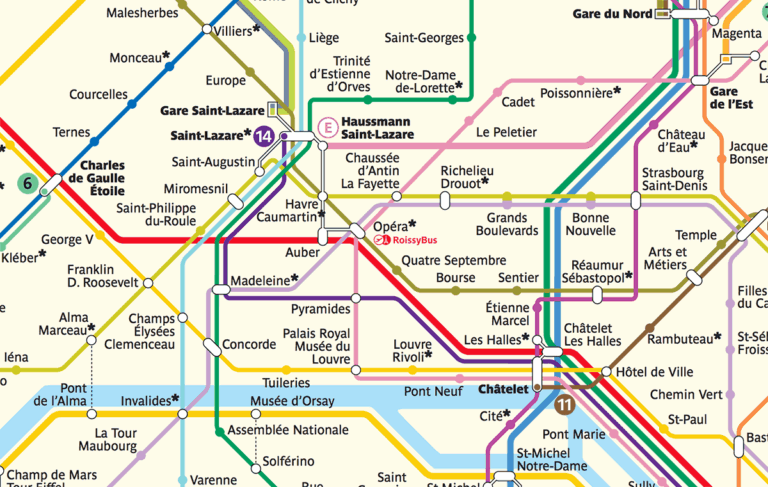 Paris Metro Maps Paris By Train