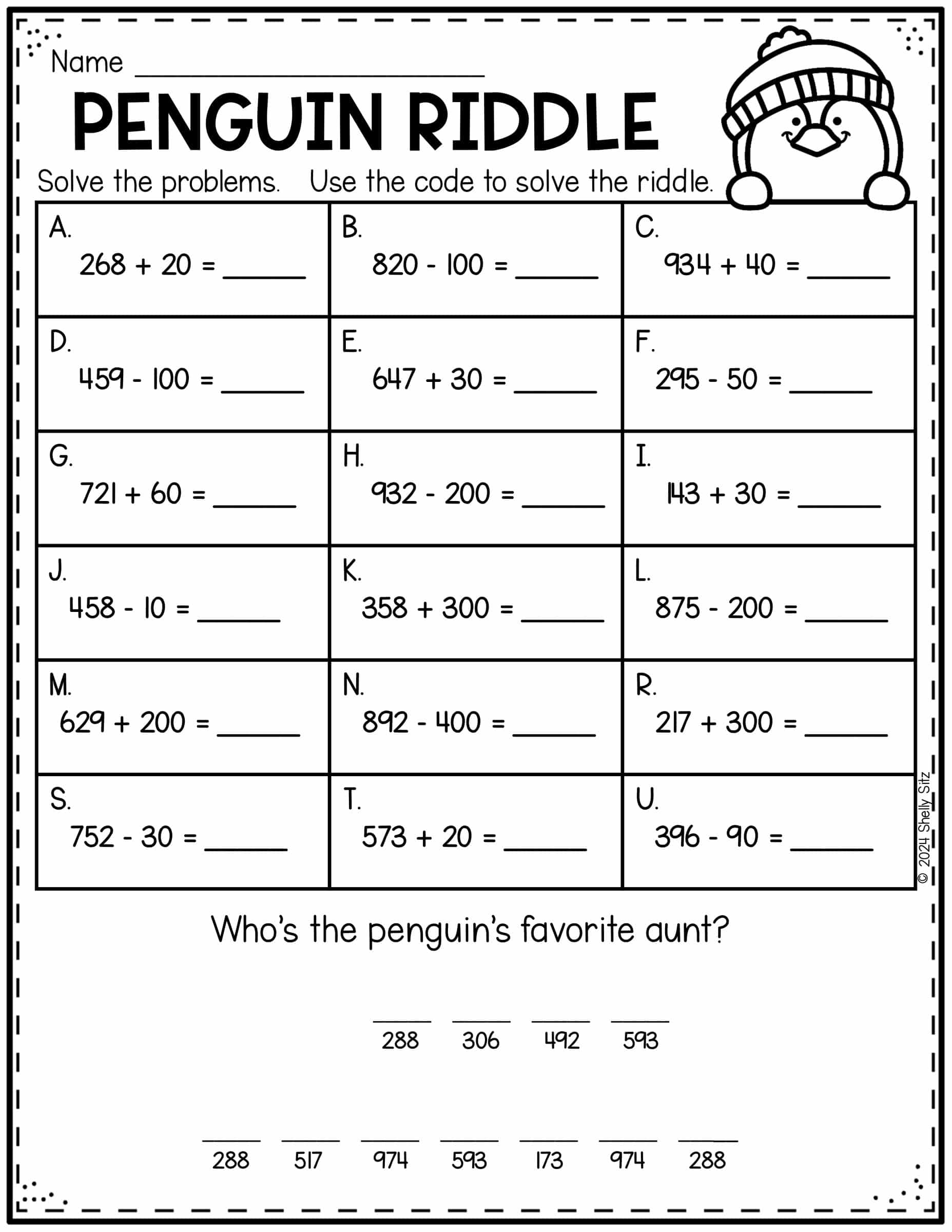 free printable 2nd grade worksheets