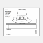 Pilgrim Hat Templates Free Printable Thanksgiving Hat Messy Little Monster Shop