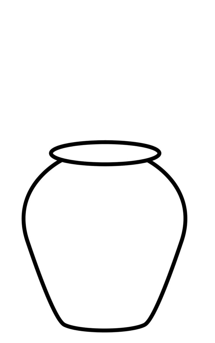 vase template printable