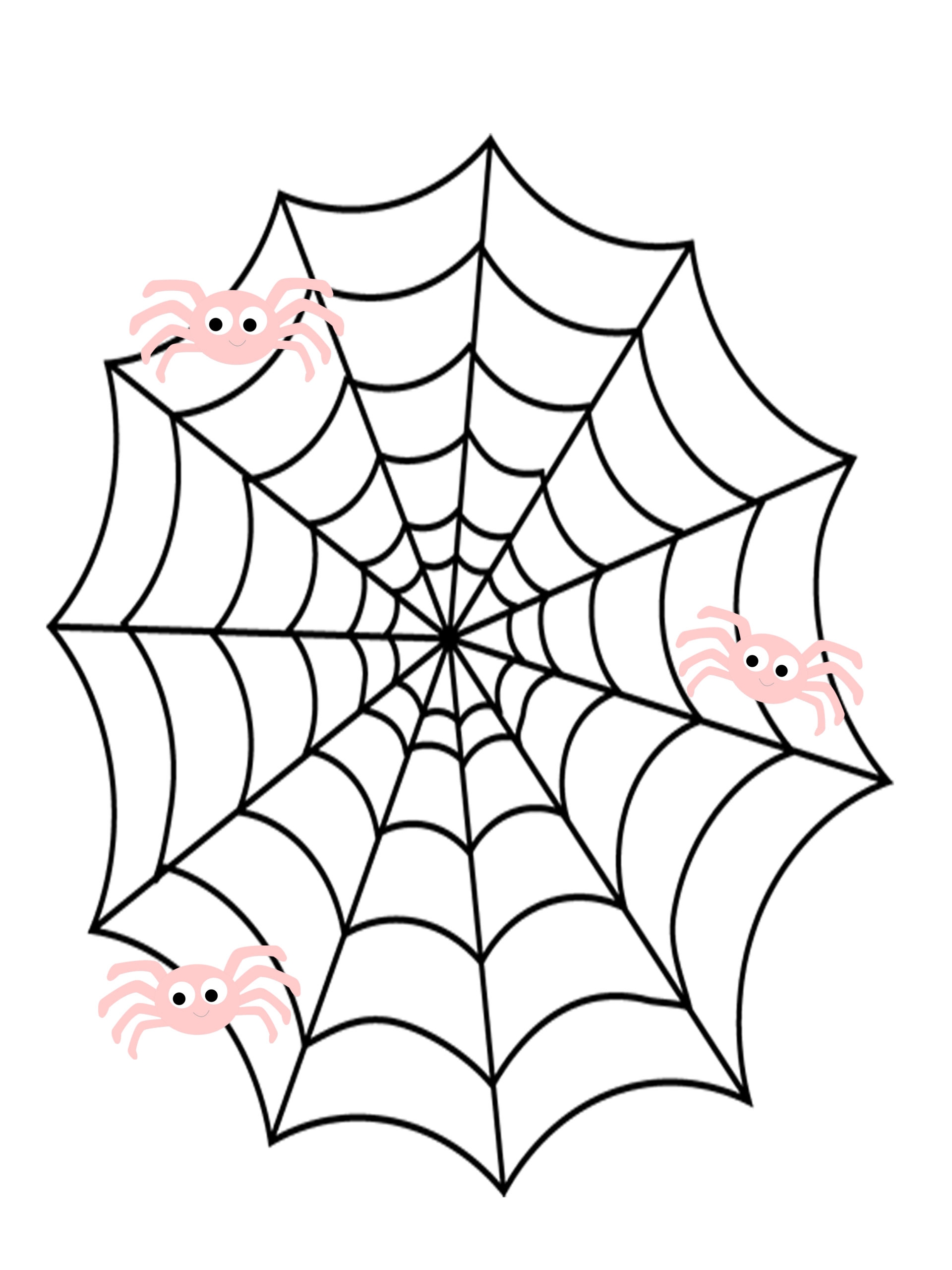 spider web template printable