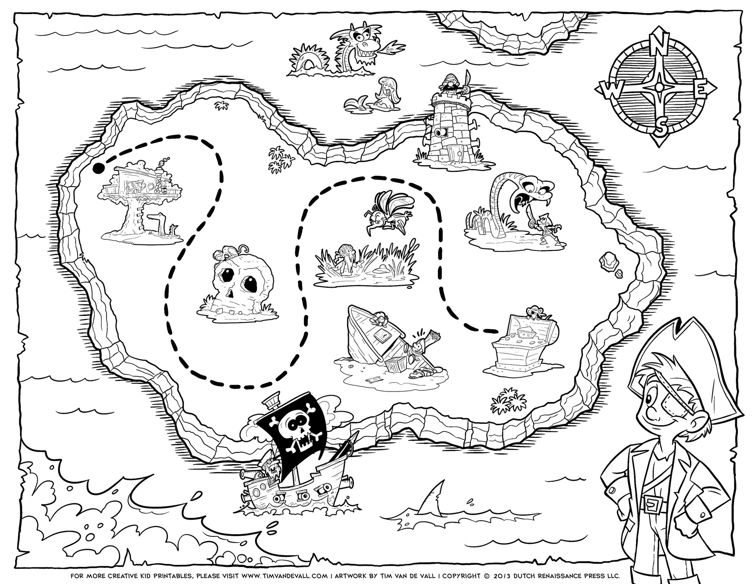 printable treasure maps pirates