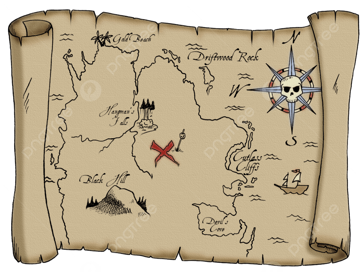 free printable pirate map