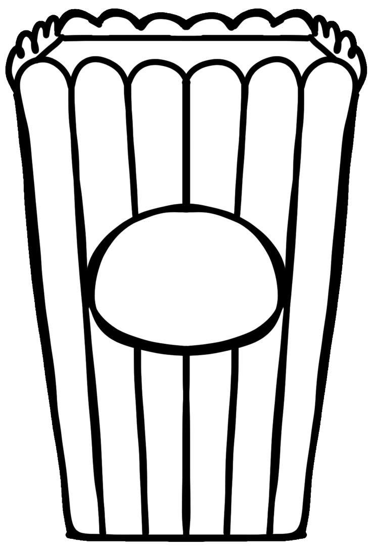 Popcorn Bucket Craft For Kids