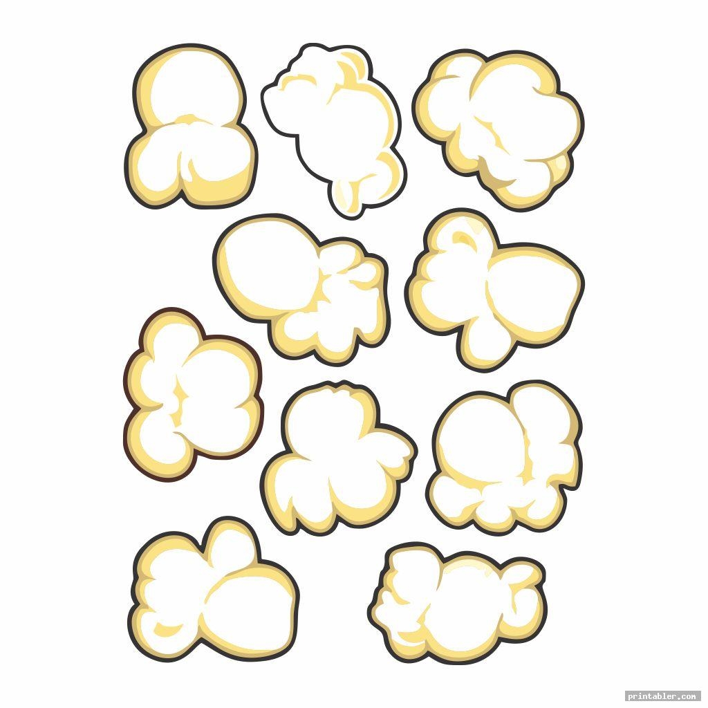 Popcorn Printable Templates