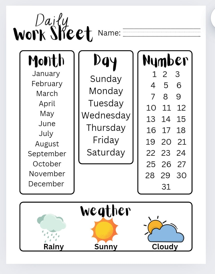 pre k worksheets printable