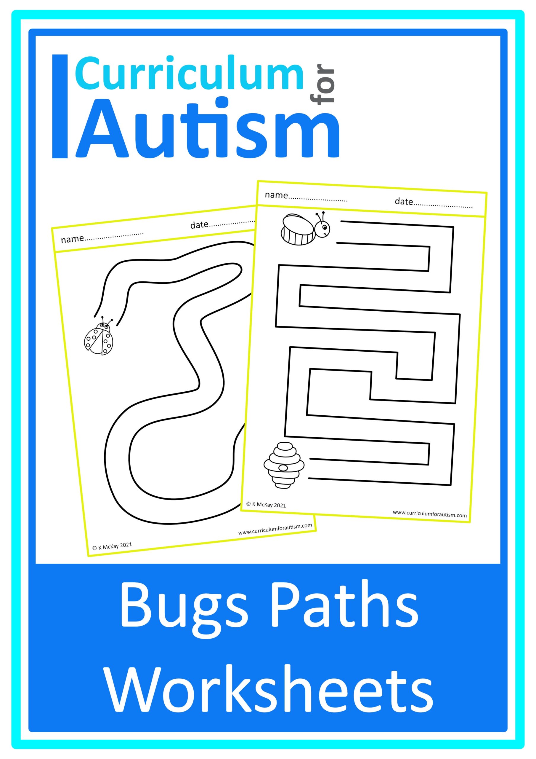 Pre Writing Activity Animals Insects Theme Autism Special Education Classroom Homeschool Fine Motor Curriculum For Autism