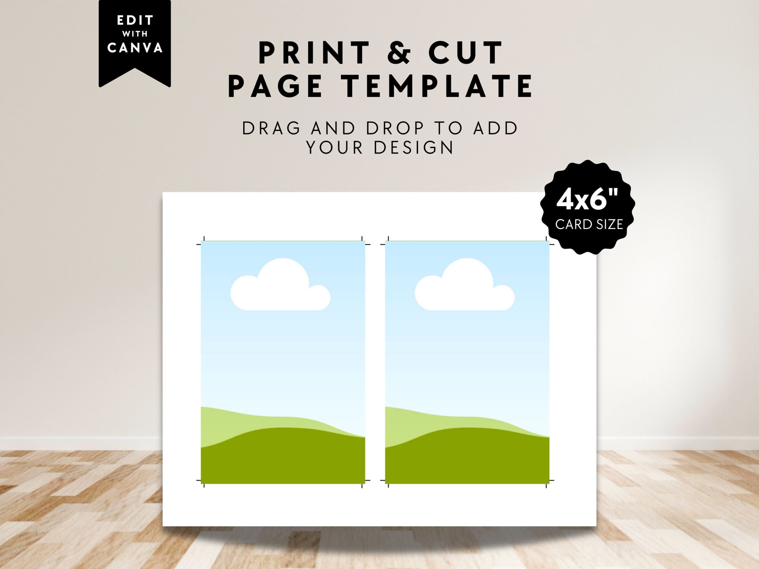 printable 4x6 photo template