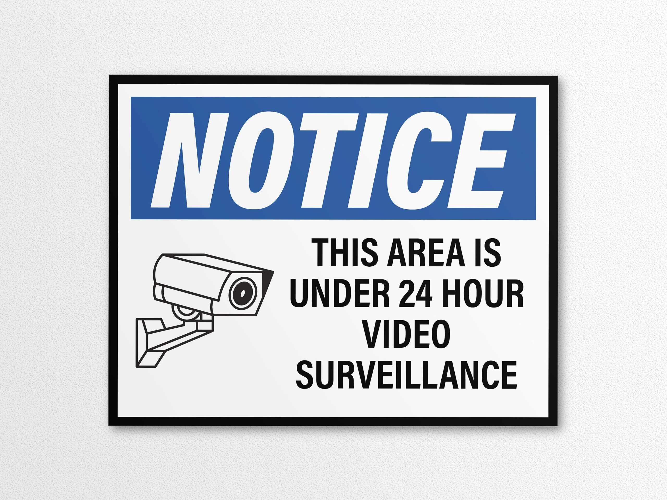 Printable 24 Hour Surveillance Sign Security Camera Notice PNG PDF Etsy