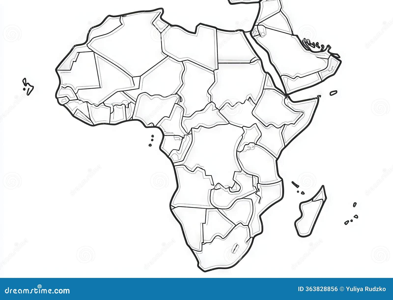 africa map blank printable