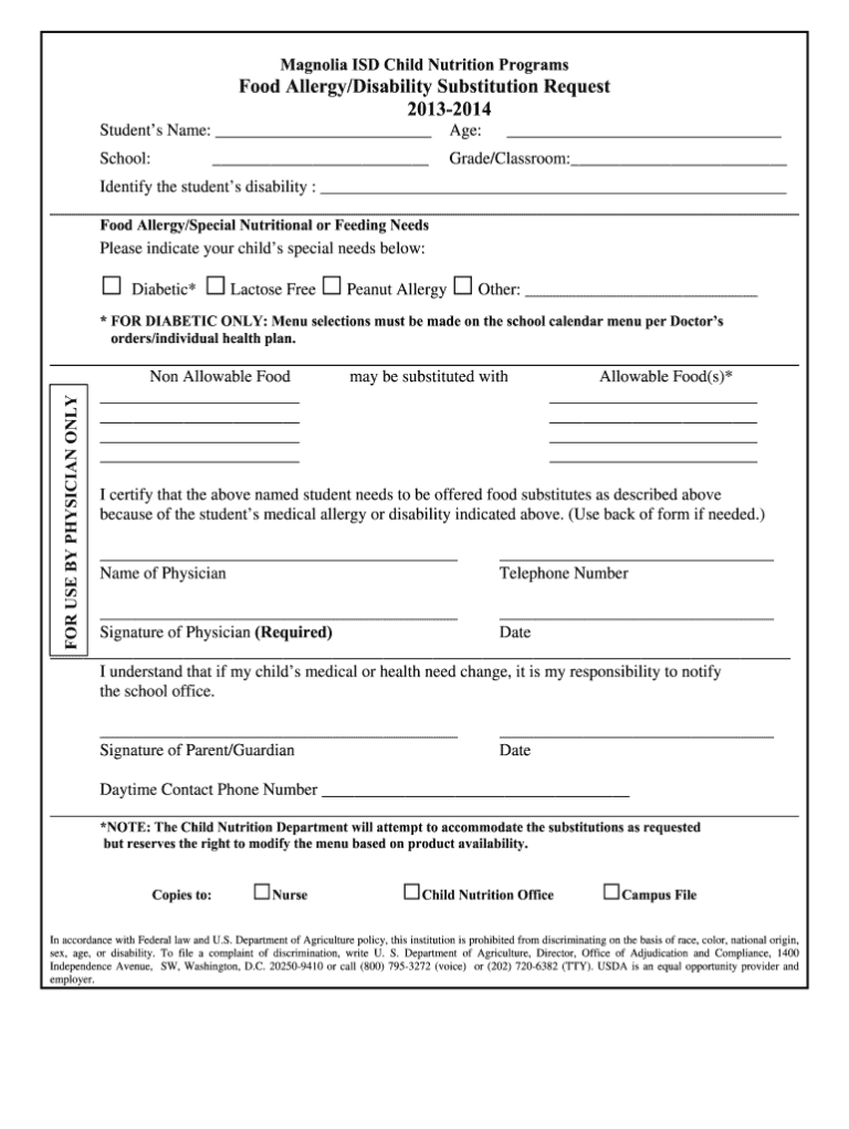 Printable Allergy Form Template Fill Out Sign Online DocHub