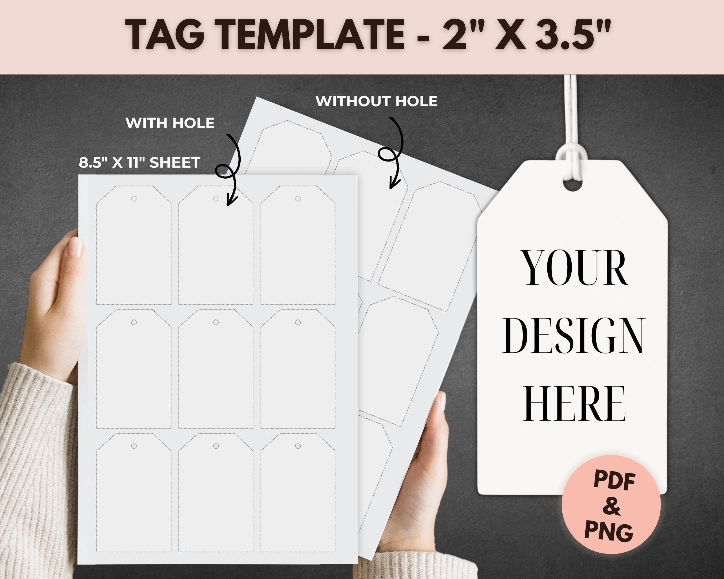 Printable Blank Product Tag Templates For Price Tags Gift Tags Hang Tags Welcome Bag Tags Thank You Tags Shirt Tags In PDF PNG Etsy