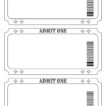 Printable Blank Ticket Design Templates