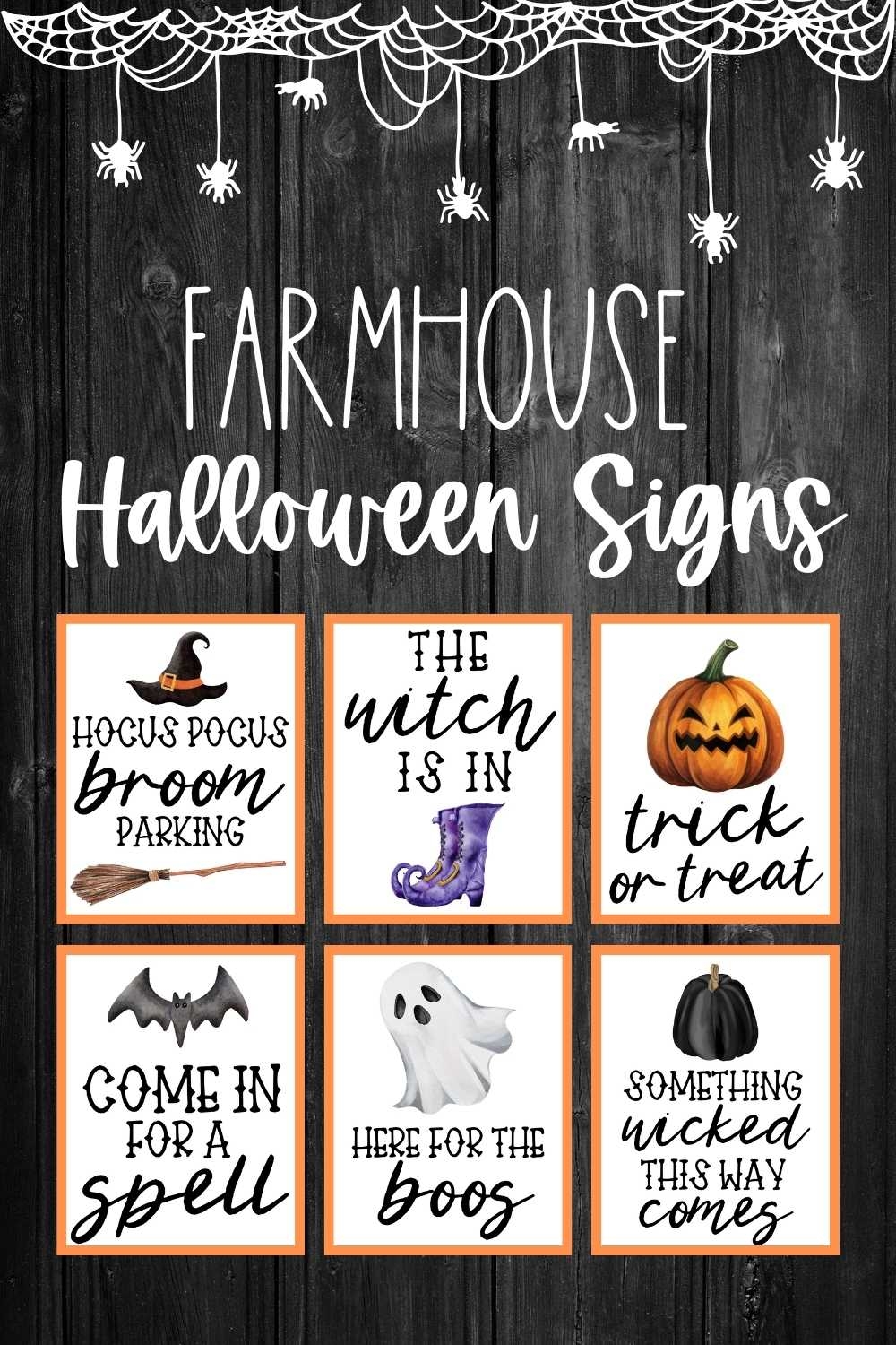 Printable Farmhouse Halloween Signs To Decorate Your Home