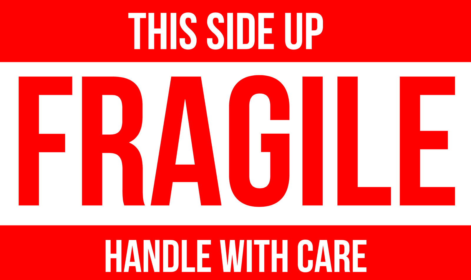 Printable Fragile Label 5 X 3 Free Printable Labels