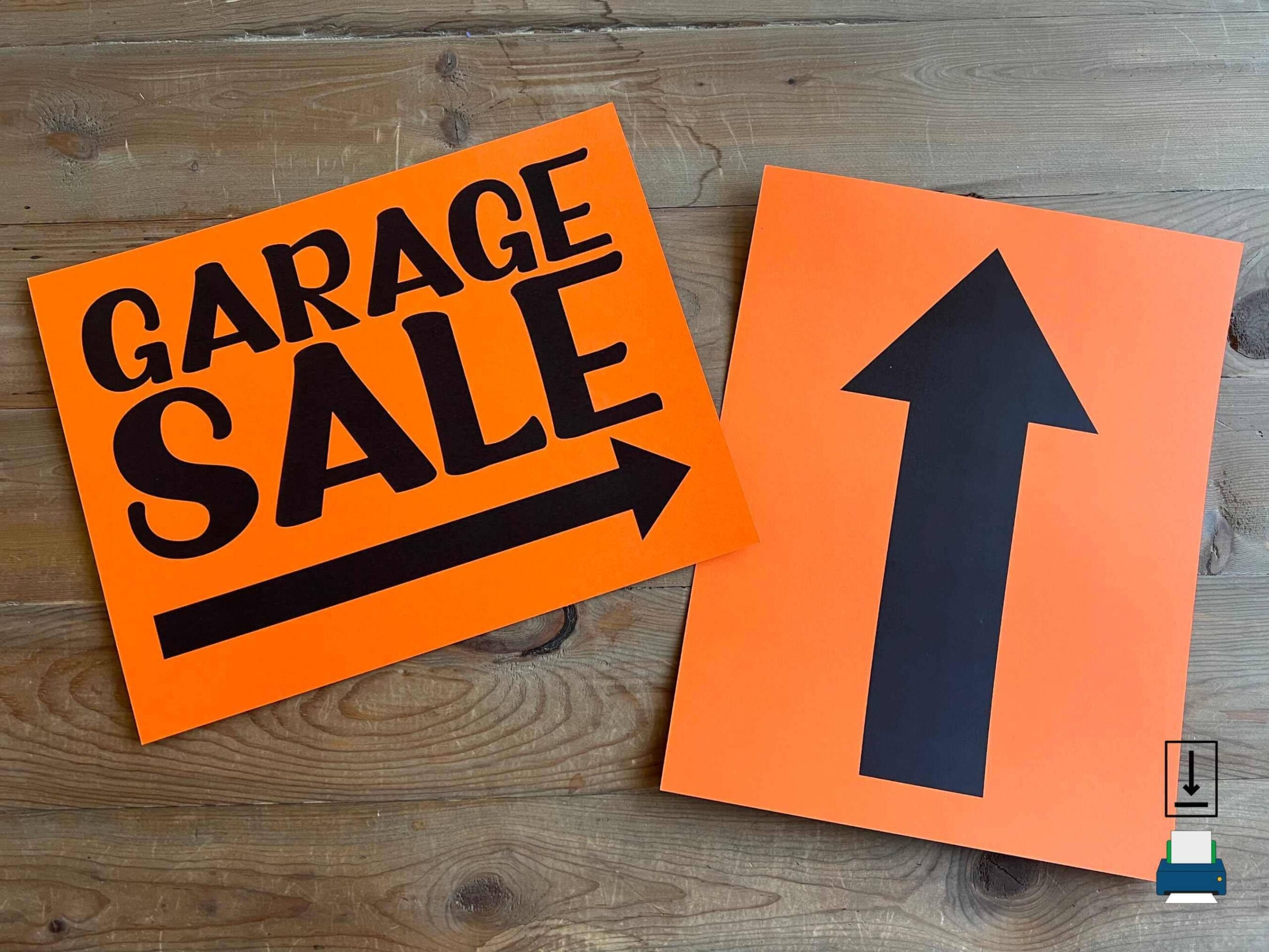 Printable Garage Sale Signs Garage Sale Signs You Can Print At Home Printable Signs Garage Sale Printables Instant Download Etsy