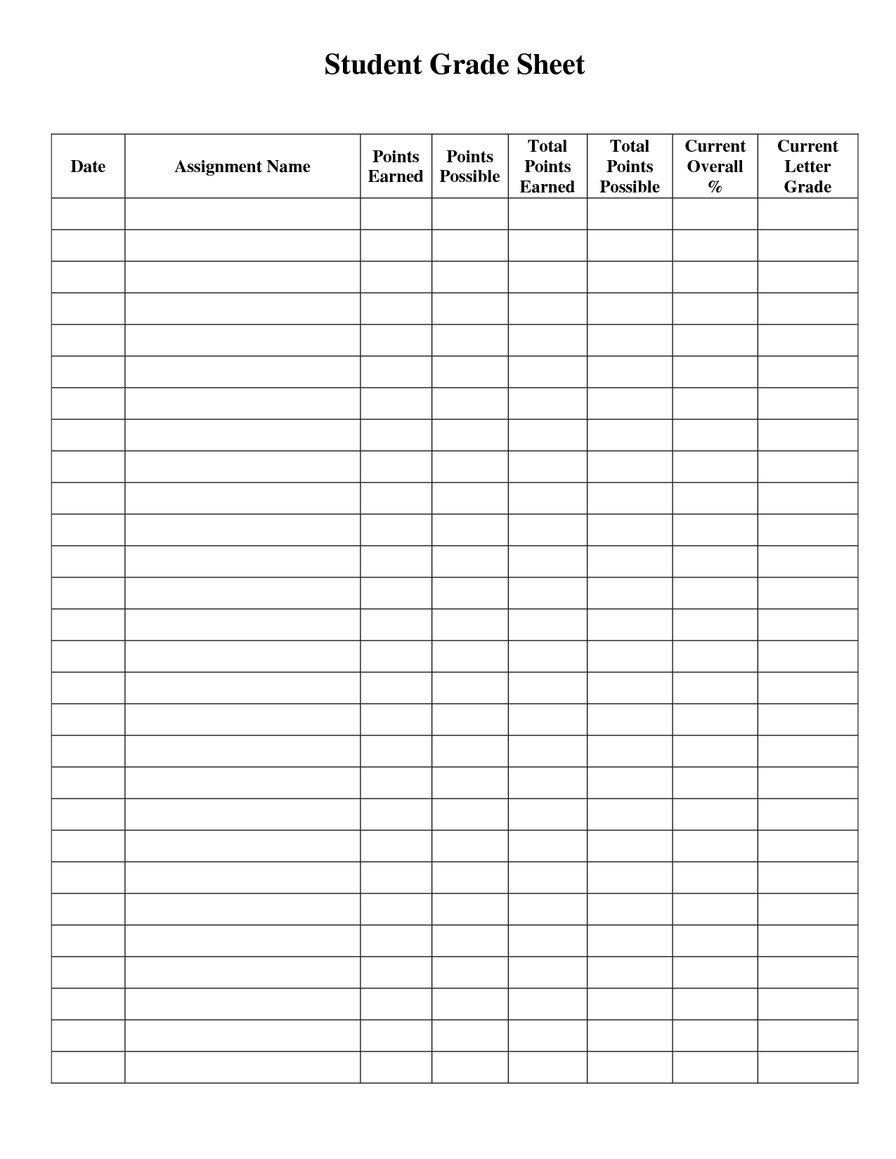 Printable Grading Sheet Www lx iriss uk
