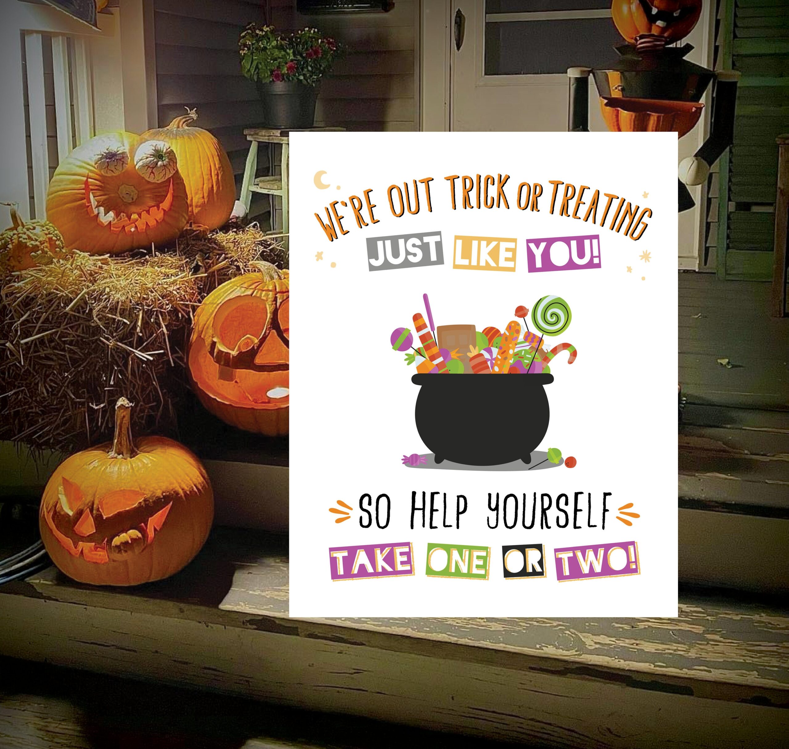 trick or treat signs printable
