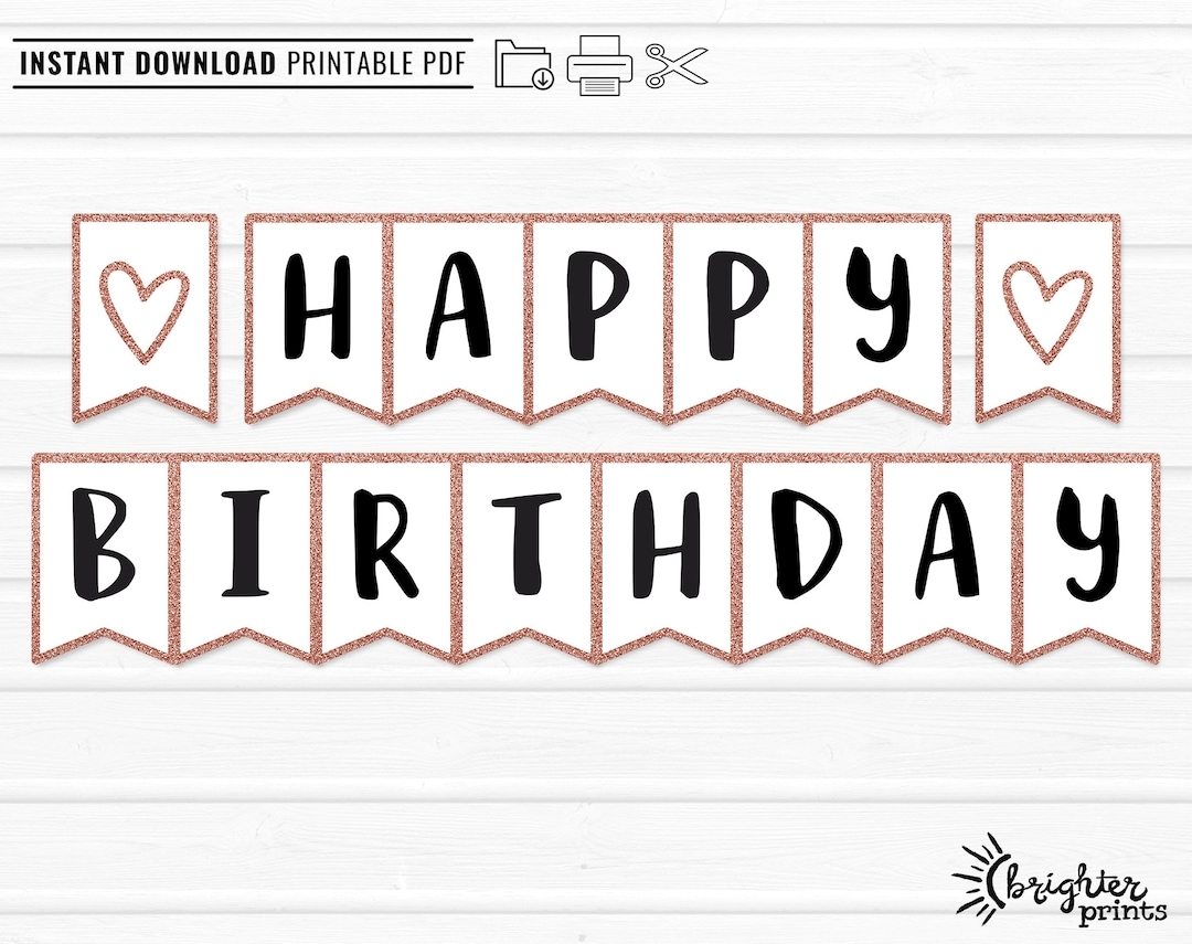 happy birthday free printable sign