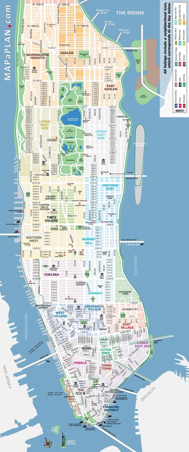printable map of new york