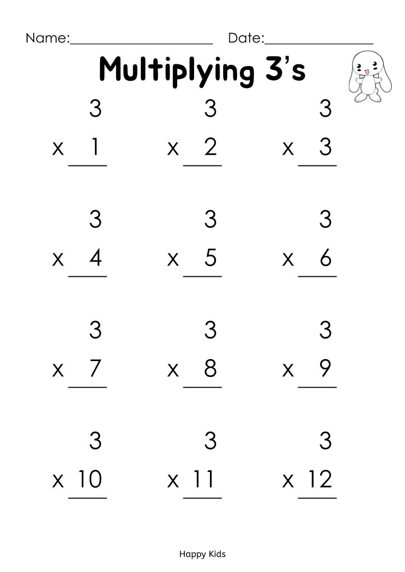 printable multiplication practice worksheets